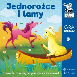 Kapitan Nauka. Lamy i jednorożce. Gra memo - Justyna Hołubowska-Chrząszczak