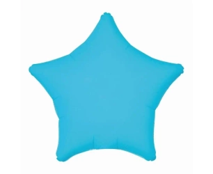 Balon foliowy Gwiazda fluor niebieski 46cm - Godan