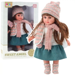 Lalka Sweet Angel w zimowym stroju 36cm - Leantoys