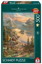 Puzzle PQ 500 Thomas Kinkade nad jeziorem G3 - Schmidt