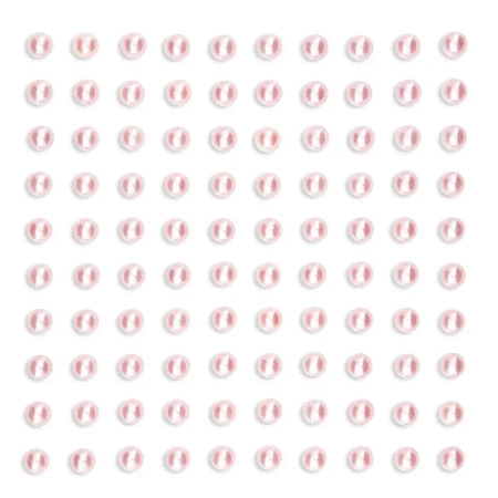 Perły samoprzylepne cream 5mm 100szt - Dalprint dpCraft