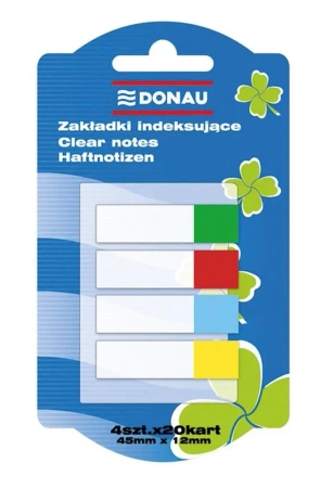 Zakładki indeksujące PP 12x45mm - Donau