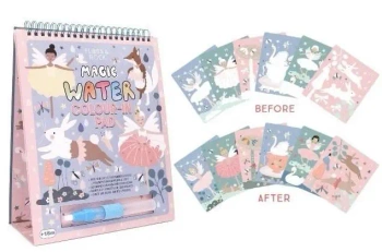 Kolorowanka Wodna z Pisakiem Baletnice 6 kart - Floss & Rock