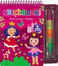 Księżniczki. Kolorowanki naklejki - praca zbiorowa