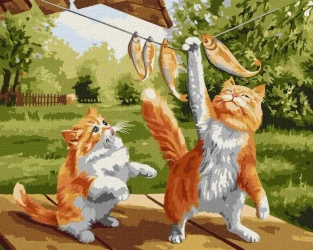 Malowanie po numerach - Dobry połów 40x50cm - Ideyka