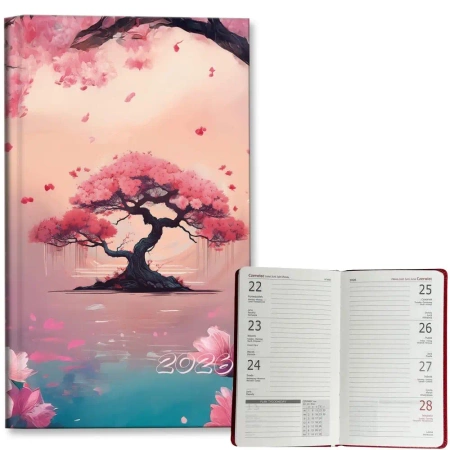 Kalendarz 2026 A6 tygodniowy Sakura - EV-Corp