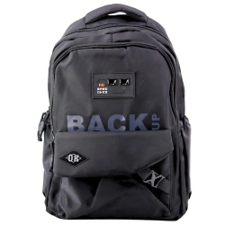 Plecak szkolny 6 kieszeni Back Up czarny 23L - Leantoys