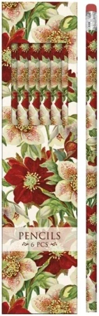 Ołówki ozdobne STPEN43 ciemiernik 6szt - Skona Ting