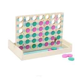 Gra drewniana Cztery w rzędzie Bluey - MICKI