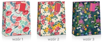 Torba prezentowa Flower 36x12x10cm MIX - Pan Dragon
