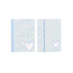 Paczka zeszyt A4 48k.linia Sweet Blue mix pakiet 5 sztuk - Ancor