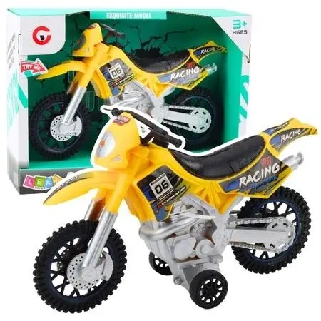 Motor crossowy Off-Road żółty - Leantoys