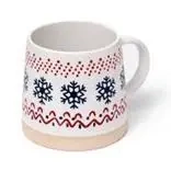 Kubek kamionkowy Świąteczny płatek śniegu - Puckator