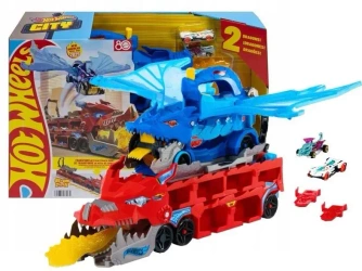 Hot Wheels City Transporter Podwójny smok 2w1 - Mattel