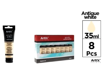 Farba akrylowa biel antyczna 35ml (8szt) - Artix