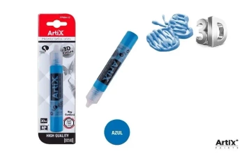 Farba strukturalna 3D niebieski 30ml - Artix