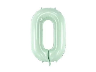 Balon foliowy 0 zieleń 72cm - PartyDeco