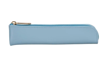 Etui na długopisy z suwakiem błękitne - Antra