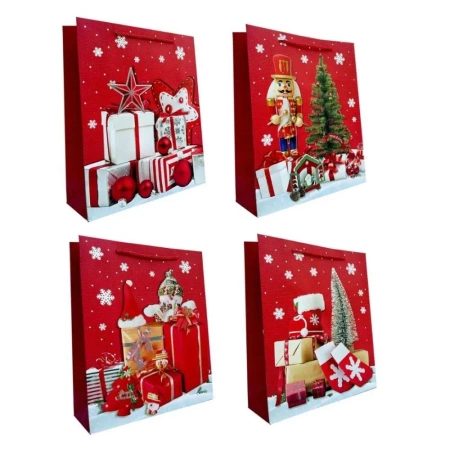 Torebka prezentowa M Boże Narodzenie mix - Ju-Piter