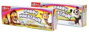 Farby plakatowe 6 kolorów 20ml - InSpiria