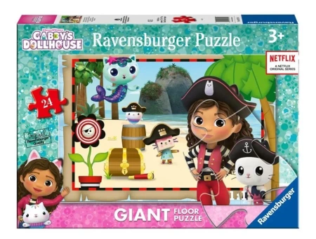 Puzzle dla dzieci 24 Koci Domek Gabi 2 Giant - Ravensburger