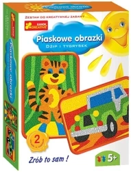 Piaskowe obrazki - dżip i tygrysek - Ranok-Creative