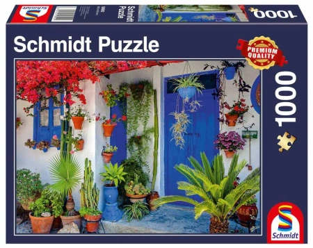 Puzzle 1000 PQ Dom w stylu śródziemnomorskim 111095 - Schmidt Puzzle