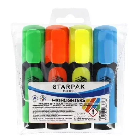 Zakreślacze 4 kolory - STARPAK