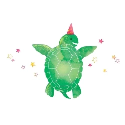 Karnet Swarovski kwadrat CL2614 Zielony żółw - Clear Creations