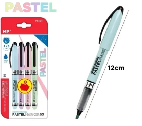 Zakreślacz pastelowy 1,0/3,0mm 4szt - MP Main Paper