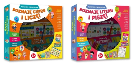 Pudełeczko przedszkolaka Poznaję cyfry i liczę! + Poznaję litery PAKIET - praca zbiorowa