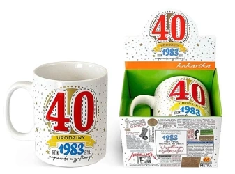 Kubek Gigant Urodziny 40 (1983 rok) - Kukartka