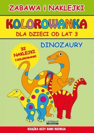 Kolorowanka dla dzieci od lat 3. Dinozaury - Piotr Kieruj