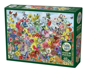 Puzzle 1000 Ogród pełen Motyli 112187 - Cobble Hill