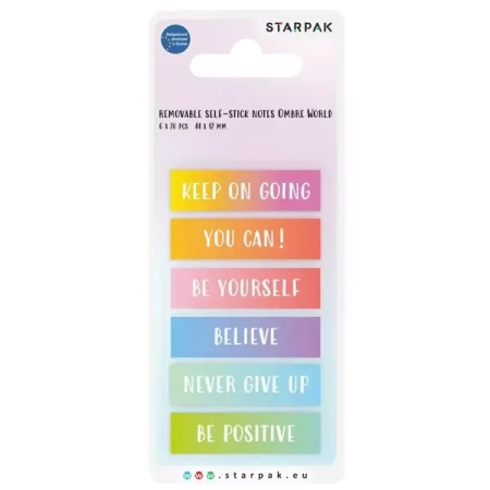 Zakładka indeksująca 44x12mm 6x20K Ombre - STARPAK