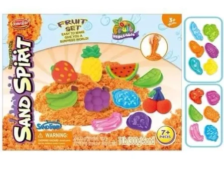Magiczny piasek z foremkami owoce - Merkpol