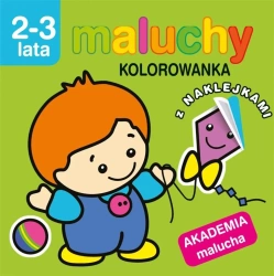 Akademia malucha. Maluchy.Kolorowanka z naklejkami - praca zbiorowa