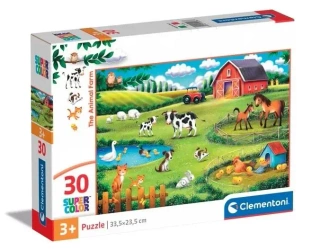 Puzzle 30 Super Kolor The Animal Farm - Clementoni