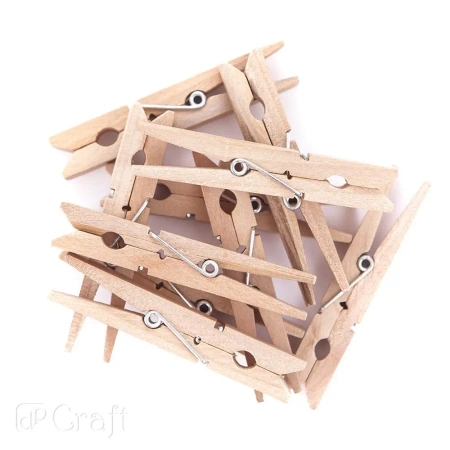 Klamerki drewniane 7,2cm 10szt - Dalprint dpCraft