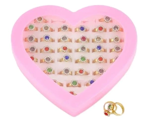 Zestaw 36 pierścionków z oczkiem - ADAR