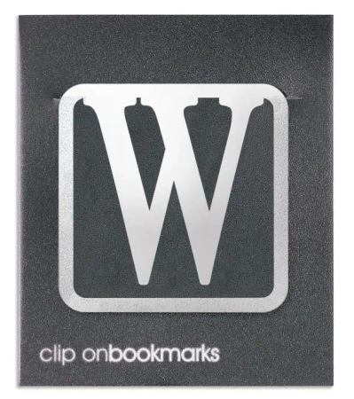 Metalowa zakładka - Litera W Clip-on - IF