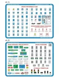 Podkładka edu. 060 - Znaki informacyjne, poziome.. - brak