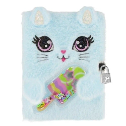 Pamiętnik pluszowy Słodki Kotek A5 z kłódką - STARPAK