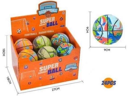 Piłeczka basketball 9cm mix - Madej