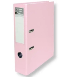 Segregator A4 z okuciem 7,5cm różowy pastelowy - Penword