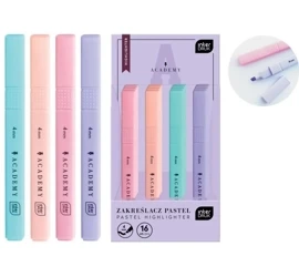 Zakreślacz Academy pastelowy mix (16szt) - INTERDRUK