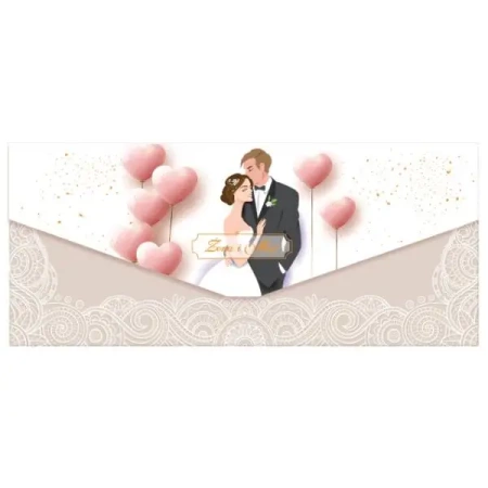 Karnet z kopertą na ślub - Trend