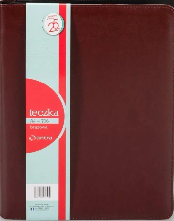Teczka A4 706 brązowa - Antra