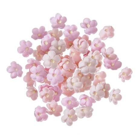 Kwiaty papierowe różowe 2cm 60szt - Dalprint dpCraft