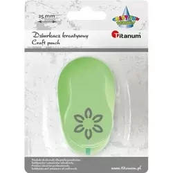 Dziurkacz z motywem kwiat 25mm - Titanum